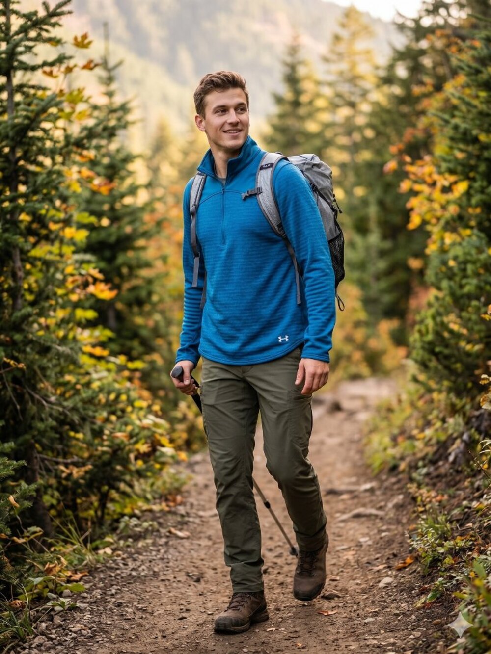 Under Armour Blue Fleece-Lined Technical 1/4 Zip Pullover XL